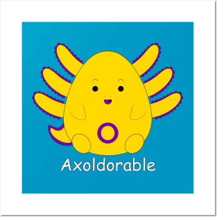 Axolotl Cutie Intersex Posters and Art